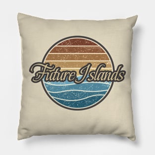 Future Islands Retro Waves Pillow