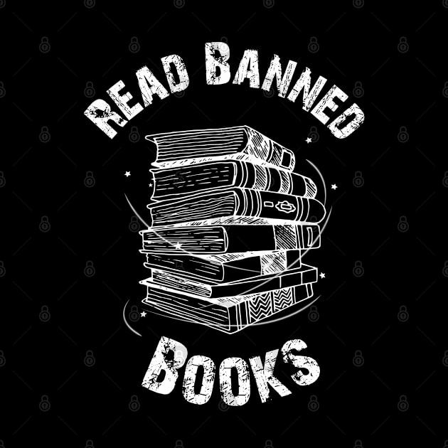 Read Banned Books, Teacher Librarian Gift, by chidadesign