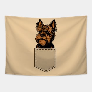 Here is my yorkie Tapestry