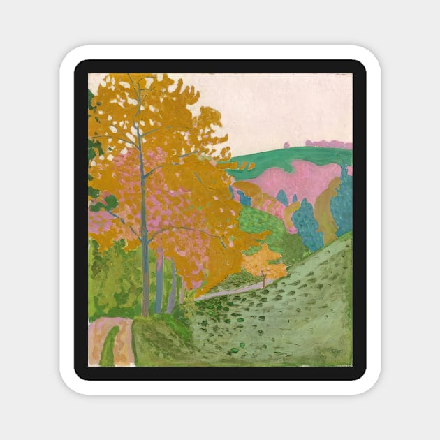 herbstlandschaft herbst auf der oschwand 1906 - Cuno Amiet Magnet by Kollagio