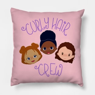 Curly Hair Crew Pillow