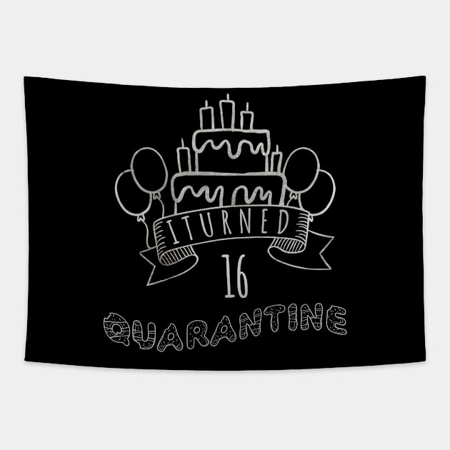 I Turned 16 In Quarantine Tapestry by fatoajmii