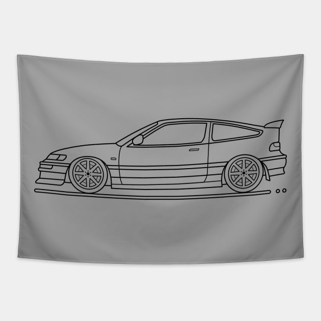 crx jdm B Tapestry by garistipis