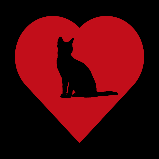 Cat in a red heart by BK55