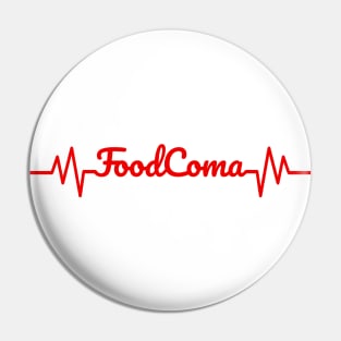 Food Coma Heart Rate Red Pin