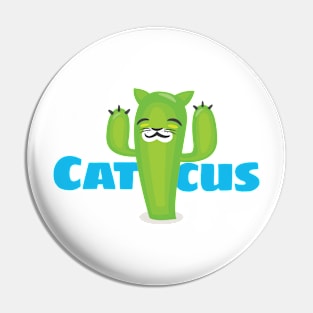 Cactus Cat Smile Fun Kid Design Pin