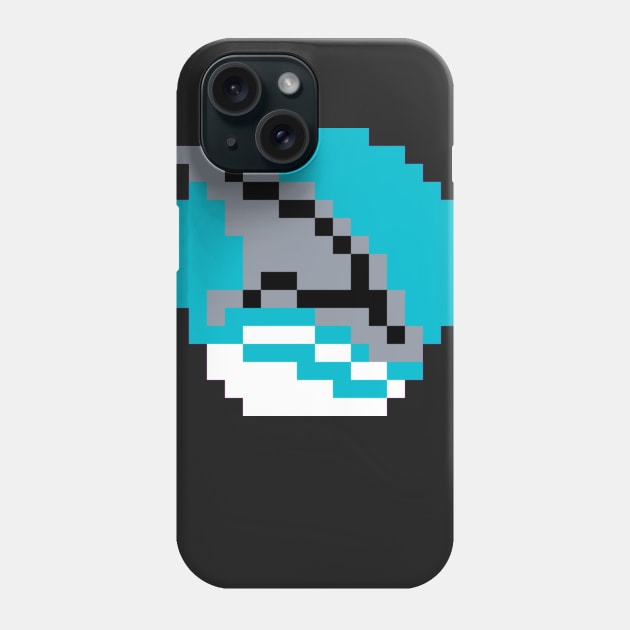 8-Bit Shark Fin Phone Case by RetroRaider