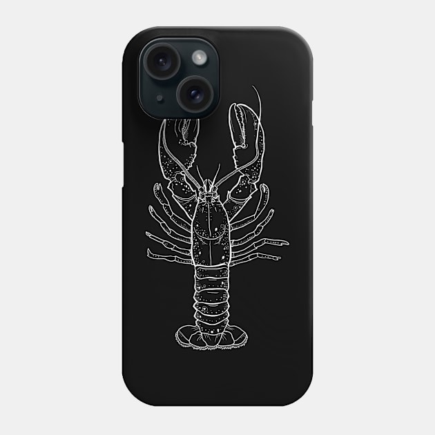 Crayfish white Phone Case by ewdondoxja