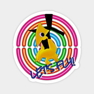 Let’s Fly! - Yellow - Rainbow Friends Magnet