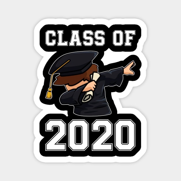 Dabbing Graduation Class 2020 Gift Magnet by cruztdk5