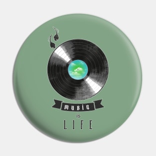 music is life Pin