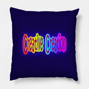 Creative Creation Neon & Rainbow Colors Pillow