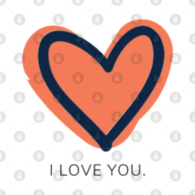 I love you peach heart Love Mask TeePublic AU