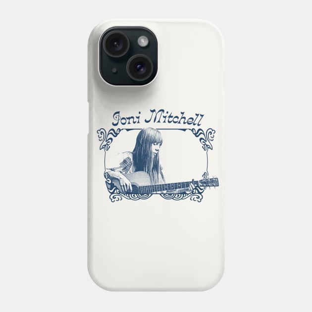 Joni Mitchell // Retro 1970s Style Fan Art Design Phone Case by DankFutura