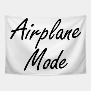 Airplane Mode Black Design Tapestry