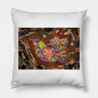 Peace is in the Woodwork Pillow