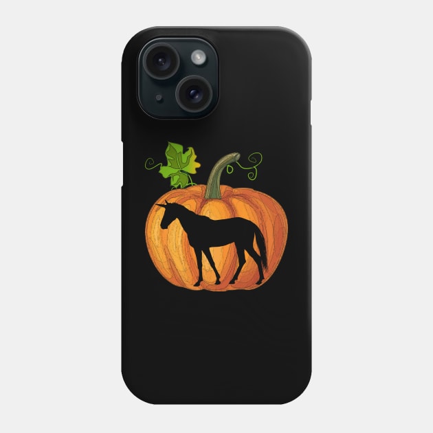 Unicorn in pumpkin Phone Case by Flavie Kertzmann