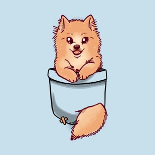 Pocket Cute Pomeranian T-Shirt