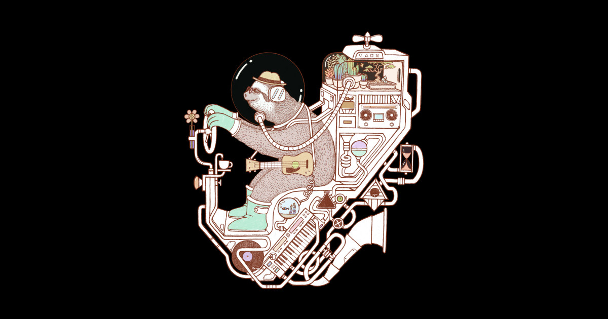 Sloth machine - Sloth - Sticker | TeePublic