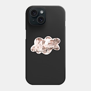 Cloud shape in pink Phone Case