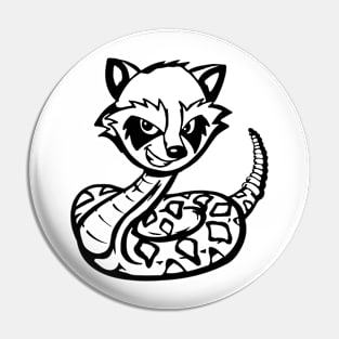 RattleCoon Mascot Pin