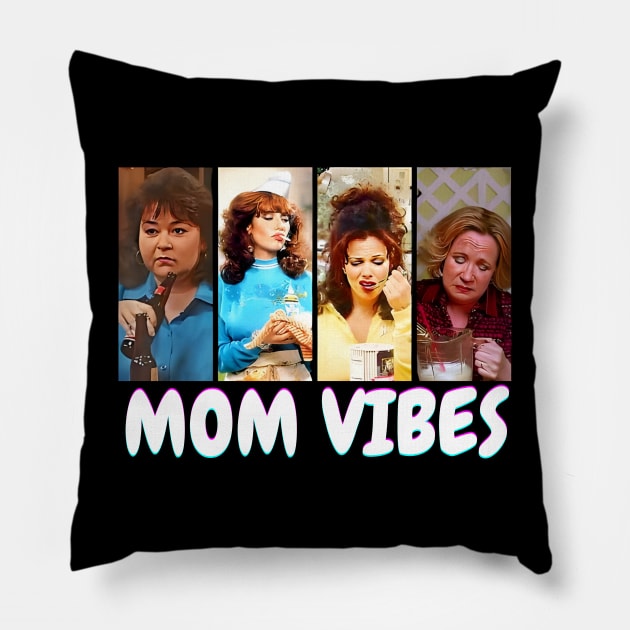 90’s Mom Vibes Vintage Funny Mom Mother's Day Gift Pillow by Melisachic