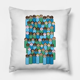 peg people doctors Pillow