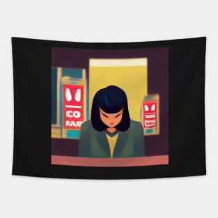 Shop assistant | Comics Style Tapestry