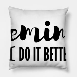 gemini zodiac sign Pillow