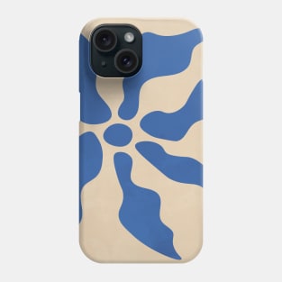 Minimal Contemporary Botanical Floral - Blue Phone Case