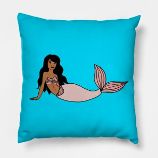 Afro Mermaid, African, Black Girl Magic Pillow