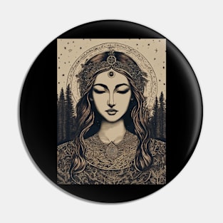 Moon Goddess Pin