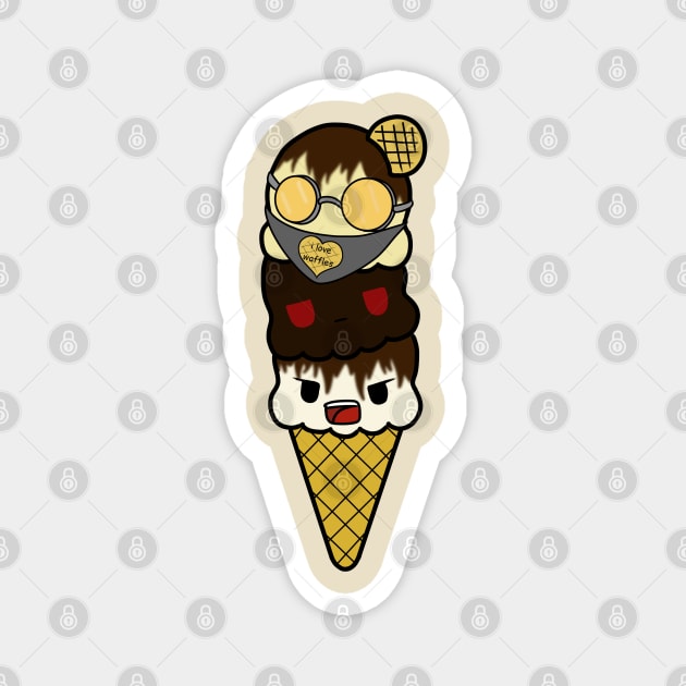 Creepypasta Ice Cream Magnet by LillyTheChibi