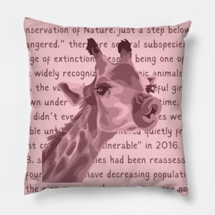 Giraffe Info Pillow