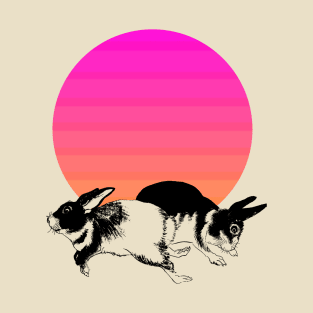 Funny bunnies in the sun T-Shirt