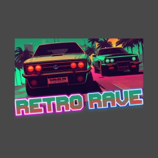 Retro wave Race / Synthwave cars T-Shirt