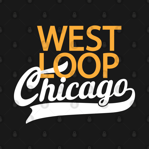 West Loop Chicago - Minimal Logo DesigWest Loop Chicago - Classic Logo Design - Chicago Neighborhood Seriesn - Chicago Neighborhood Series by Boogosh