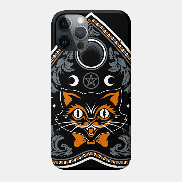 Halloween Cat - Goth - Retro - Planchette - Occult - Halloween - Phone Case