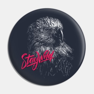 Eagle   |   Hand Drawn Illustration   |   With Lettering Pin