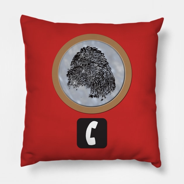 Panic Button Pillow by Little Birds