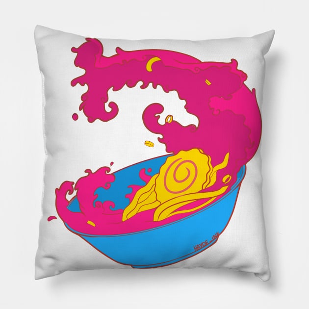 Pride Noodles - Pansexual Pillow by Hayde