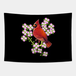 Red Cardinal dogwood flower North Carolina Virginia Tapestry