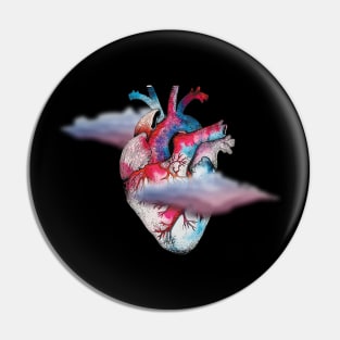 flying heart Pin