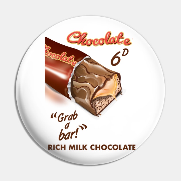 Chocolate Commercial Pin by nickemporium1