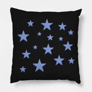 Purple star pattern - white background Pillow