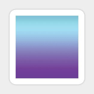 Aqua blue and purple color gradient. Magnet