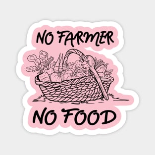 NO FARMER NO FOOD Magnet