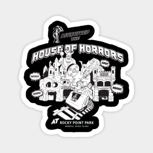 House of Horrors Rocky Point Warwick, RI (B&W) Magnet