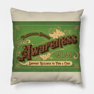 Parkinson's Awareness Vintage 2024 Pillow