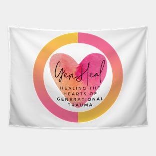 GenHeal Logo Pink Tapestry